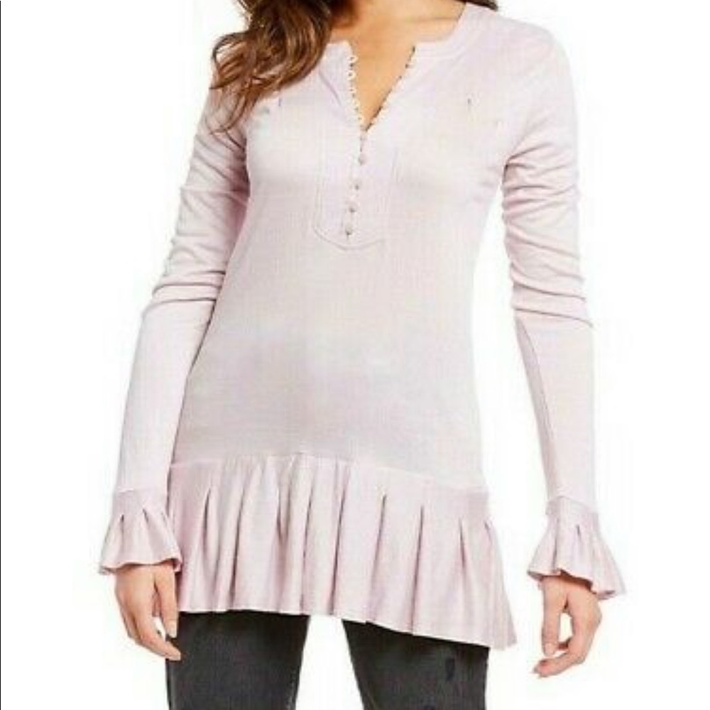 Free People Flounce Hem Tunic